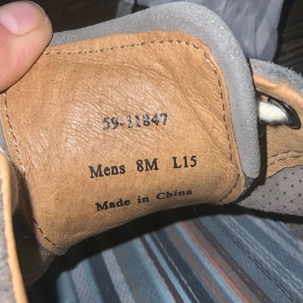 Johnston & Murphy Men's McGuffey Plain Toe Shoe Gray OIled Leather 8